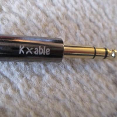 kxable 3.5mm to 6.35mm stereo audio cable, 15 ft - Black image 2