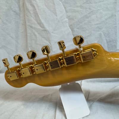 Fender Buck Owens Telecaster Guitar with Case 2002 - 2004 - MIJ Made In Japan - Red, Silver & Blue Sparkle image 11