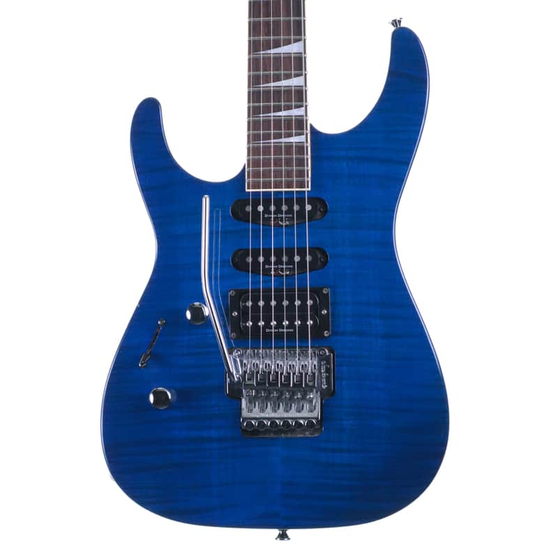 Jackson Made in Japan Left Handed Dinky Floyd Rose, Blue | Reverb