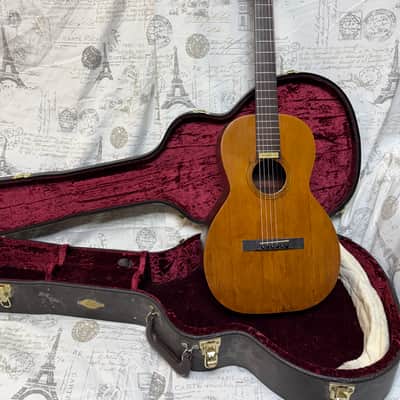 Harwood Parlor Guitar Circa 1895 - 1915 Ser #4512 Solid Brazilian Rosewood Back & Sides Premium Taylor Hard Shell Case image 1