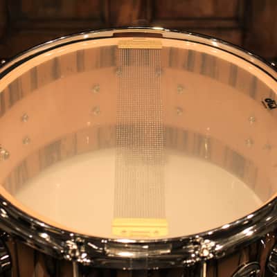 DW Collector's 6.5x14 Maple VLT Snare Exotic Black Burst over Ivory Ebony - New! image 7