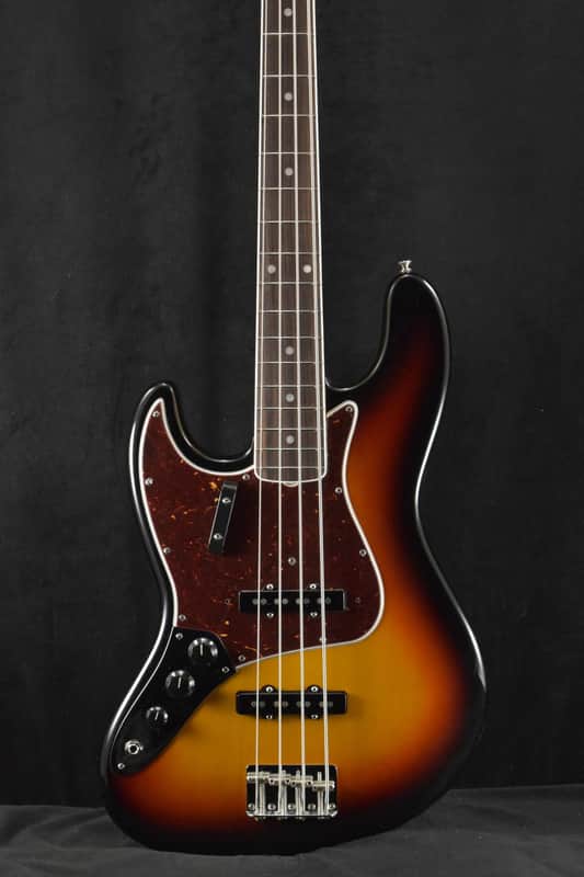 Mint Fender American Vintage II 1966 Jazz Bass Left-Hand 3-Color Sunburst image 1