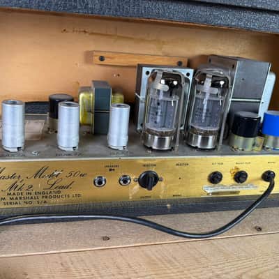 Vintage Used 1977 Marshall Master Model 50W Mk II Lead JMP Head – USA Export – Serviced image 5