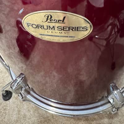 Pearl Forum Series Floor Tom Red Burgundy 16" W/ legs image 3