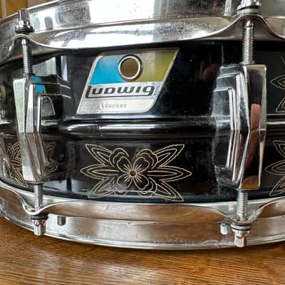 Ludwig Black Beauty LM452 1977-1982 Engraved Nickel-Plated Brass image 1
