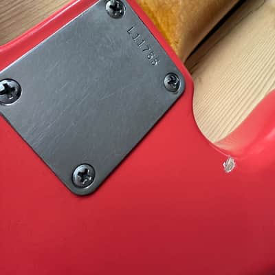 1963 Fender Precision Bass Guitar Fiesta Red image 24