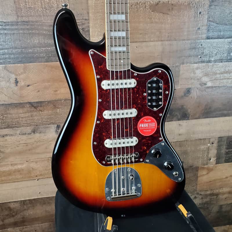 Squier Classic Vibe Bass VI Guitar, 3-tone Sunburst #629 image 1