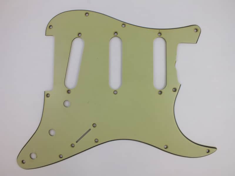 Aged Mint Green Celluloid Nitrate 64 Stratocaster Pickguard for