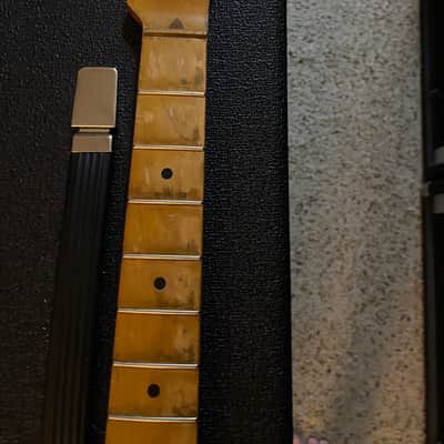 Fender Clive Brown Broadcaster Neck 1950 Blackguard Copy Fender Custom Shop Black Guard Heavy Relic Neck Vintage Masterbuilt Dale Wilson Nachocaster Quality 1951 1952 1953 1954 Danny Gatton Nacho Julian Lage Vibe Nitro Finish image 20