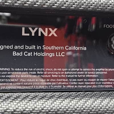 Bad Cat Lynx 2-Channel 50-Watt Hi Gain Modern Voiced Guitar Head - Black image 8