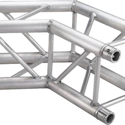 Global Truss SQ-4122 F34 12" Square Truss 1.64'/0.5m 2-Way 120-Degree Corner Junction