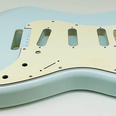 Show Me Nitro Finishes 4lbs 2oz Nitro Lacquer S-Style - Faded Sonic Blue image 4