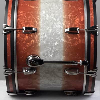 Ludwig 20/12/14/16" Classic Maple Two-Downbeat Outfit - Exclusive Fire Burst Pearl image 7