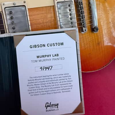 Gibson Custom Shop Made 2 Measure Murphy Lab '59 Les Paul Standard Murphy Painted Ultra Heavy Aged 2020s - Sunburst image 24