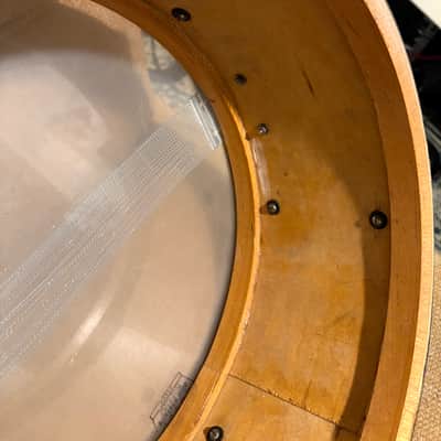Unverified 1920s-1940s Ludwig & Ludwig 6.5x14 Wood Shell 6 Lug Snare Drum READ image 6