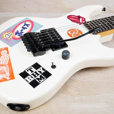 Greco Guitar Device BOM-60R Bombard with Khaler Locking Tremolo MIJ 1986 White Vintage Japan MIJ Fujigen w/ Gig Bag image 6