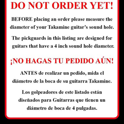 Takamine Pro Series TP0307 Acoustic Guitar 3 Ply B/W/B Pickguard / OEM Geniuine Part image 4