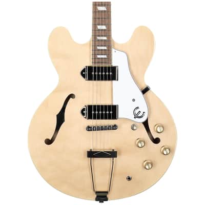 Epiphone Casino Electric Guitar (with Gig Bag), Natural image 1
