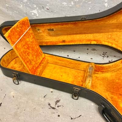 1960's Gibson Byrdland or ES-350T Thinline Guitar Case-Black Pebble-1960-1968 Vintage 17.5" Lower Bout image 8