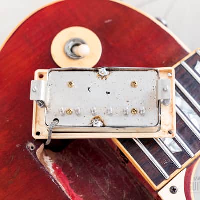 1975 Gibson Les Paul Deluxe Vintage Guitar Cherry, Humbucker Conversion w/ 57 Classic PAFs, Bigsby B7 & Case image 19