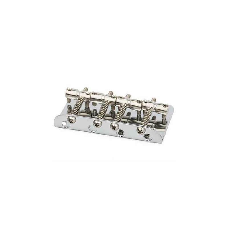 Genuine Fender Standard Series P/J Precision/Jazz Bass Bridge, Chrome image 1