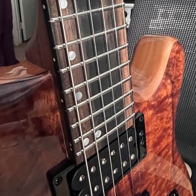 Kiesel Carvin HF2 Fatboy Allan Holdsworth Flamed Koa image 17