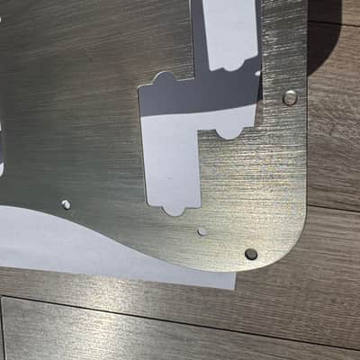 62 Fender Precision USA 13 Hole pickguard pattern Relic / Aged Silver Aluminum 1962 64 71 image 3