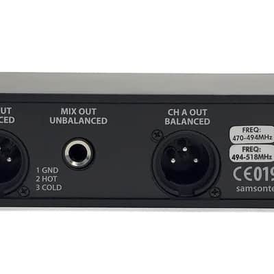 Samson Concert 288 Dual Channel Wireless Presentation System with (2) LM5 Lavalier and (2) HS5 Headset Microphones (CB288 x 2/CR288) - I Band image 3