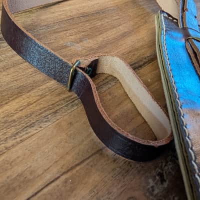 Bobby Lee Sottile Mfg Co Brown Leather Guitar Strap 1950s Great Condition! image 6