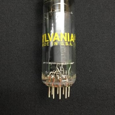 SYLVANIA 6CZ5 Black Plate PENTODE Power AMPLIFIER VACUUM TUBE Tested 8.1341-D image 1