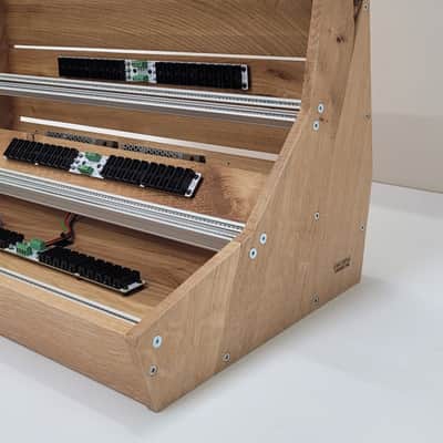 2 Many Synths 15U 126HP Eurorack case 2025 - Osmo hardwax on solid oak image 2