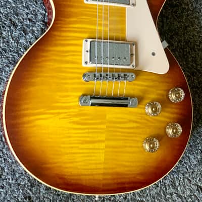 2008 Gibson Les Paul Traditional plus Burst flame top electric guitar made in usa ohsc image 1