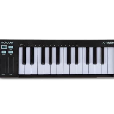 ARTURIA MICROLAB MK3 MIDI KEYBOARD-BLACK : BRAND NEW :  [DETROIT MODULAR]