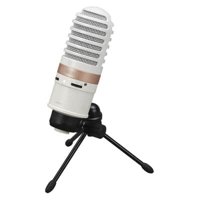 Yamaha YCM01U USB Cardioid Condenser Microphone for Streaming / Podcast, White image 3