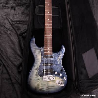 Momose MC7-MV-TOCHI SP’25/NJ - DBL-B (Dark Blue Burst) seven-string guitar #20414 - 4.2kg image 2
