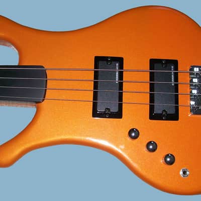 Lefty Scream Basses Fretless, Moses Graphite neck, 2010 Daytona Sunset Orange image 1