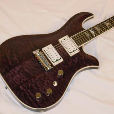 B.C. Rich USA Custom Eagle Archtop Supreme - Trans Black image 2