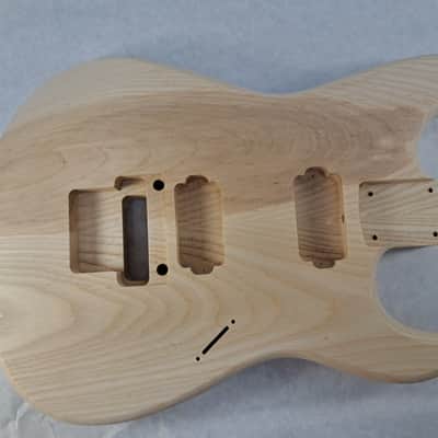 Unfinished Ash HxH guitar body - for Fender Strat Stratocaster neck Floyd Rose J2419 image 1