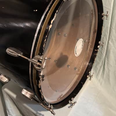 Slingerland Radio King Bass Drum 14x22 1940-1942 - Black Lacquer image 11