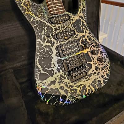 1980's Kramer American Pacer II 1989 guitar Holoflash Crackle Floyd Seymour Duncans VIDEO WOW image 2