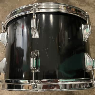 Rogers Big R 13, 16, 22 Londoner 70s black drum set image 9