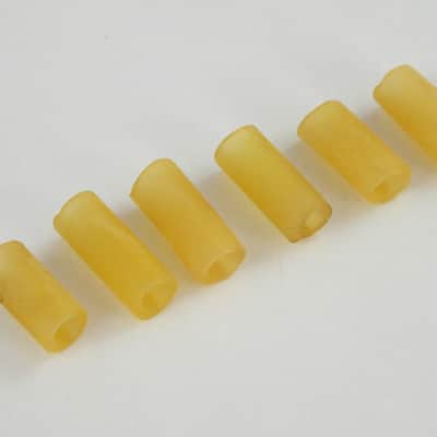 6 Chrome Domed Pickup Height Adjustment Screws + Rubbers for USA Fender Stratocaster image 3