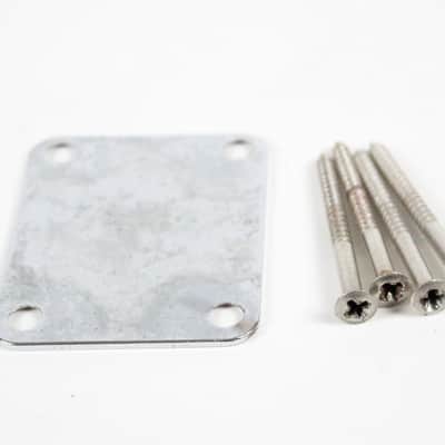 1958 Fender Stratocaster/Telecaster/Jazzmaster/Esquire/Jazz/Precision Bass 4-Bolt Pre-CBS 1950s USA Neck Plate image 4