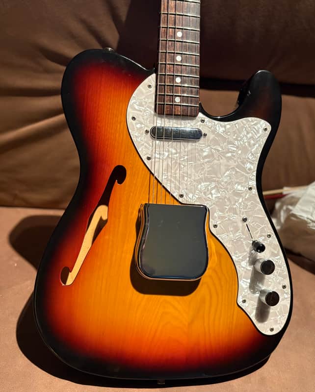 Fender killer! Clean Fernandes  Thin line tele 1993 - Sunburst image 1