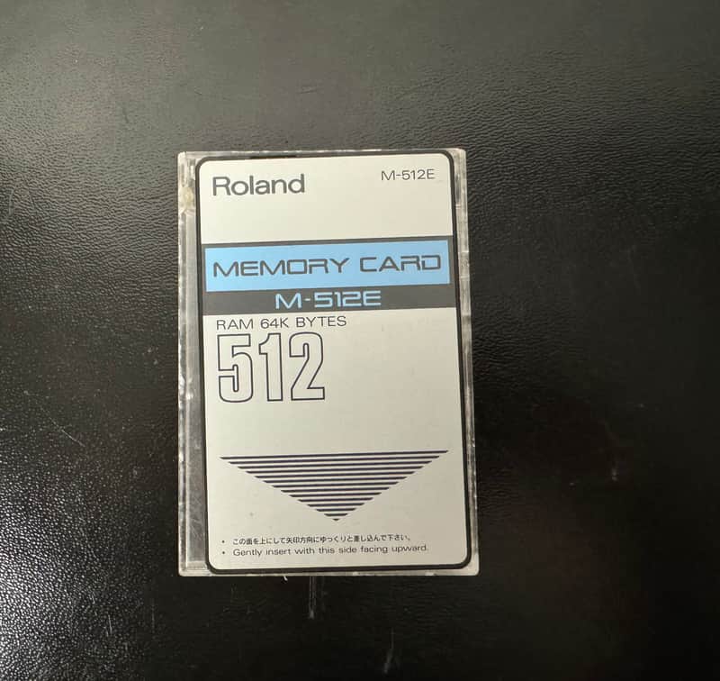 Roland M-512e Memory Card RAM 64k Bytes image 1
