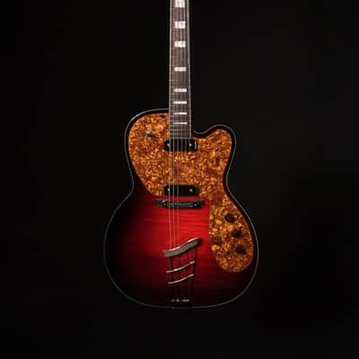 Hammett Guitar Co. H161 'Slim Twin' 2020 Heritage Cherry Burst image 4
