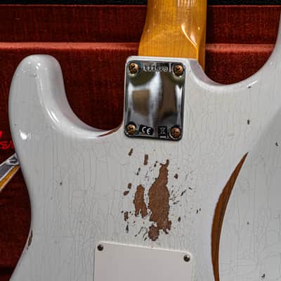 Fender CS 1964 L-Series Strat Heavy Relic 3A RW Limited 2024 - Aged Olympic White image 4