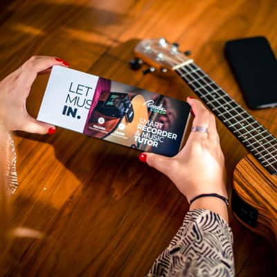 Roadie Coach | Learn Guitar, Ukulele & Singing | Portable Recorder with Dual Mics | Multi-Tool Tuner + MIDI Controller | AI Feedback on Performance image 2