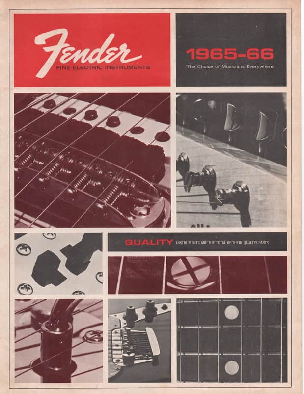 Fender- 1965-66, Fine Electric Instruments, Catalog image 1