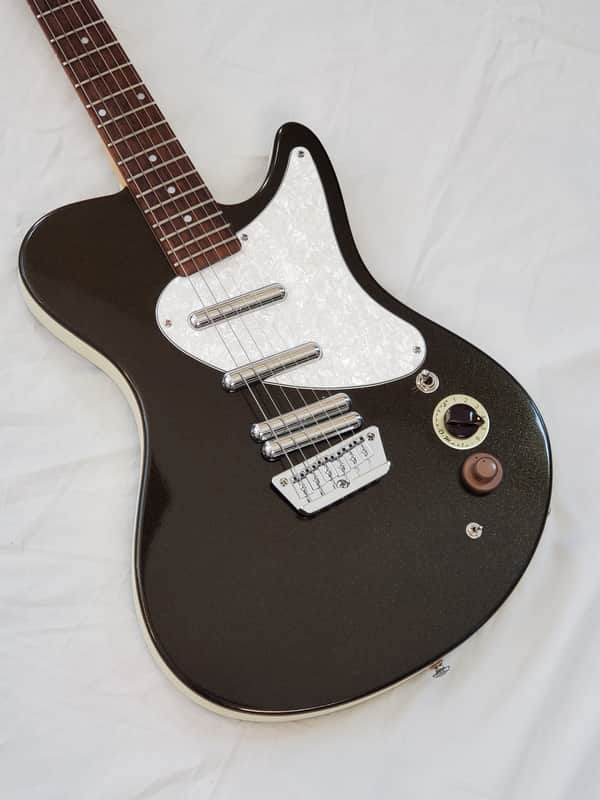 Danelectro Mod 6 HSS Made in Korea Rare Mid 90s Electric Guitar - Black Sparkle Finish + Gig Bag image 1